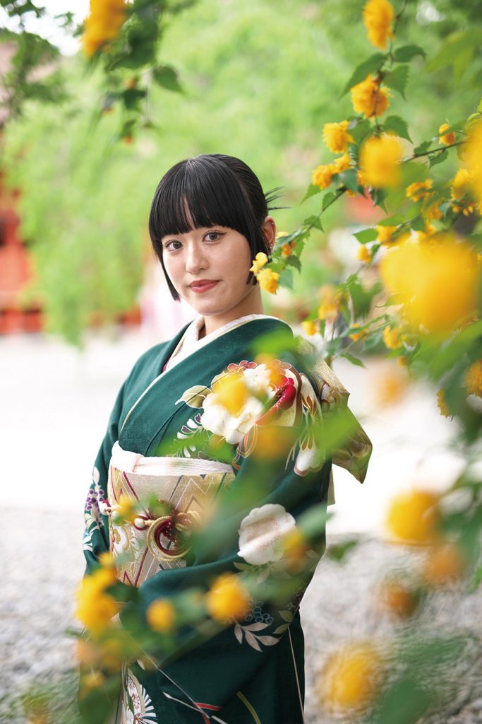 開放感ある空間で、 姉妹で華やかな振袖共演！