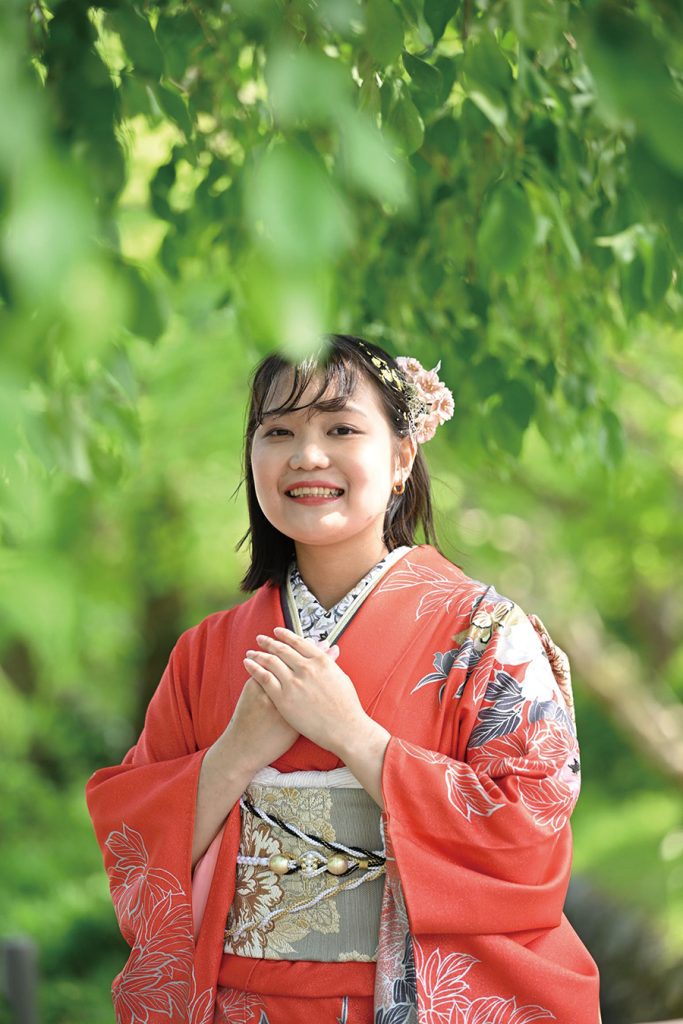 季節を感じるロケ撮影に喜びいっぱい！